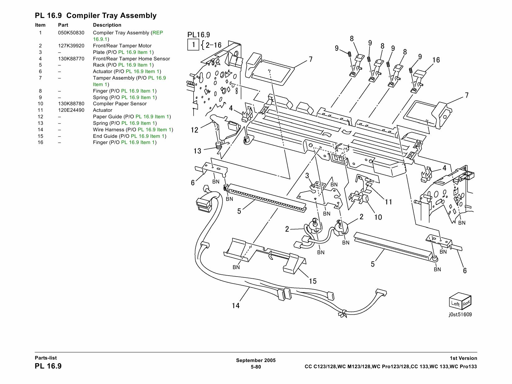 Xerox WorkCentre M123 M128 PRO-123 128 C123 C128 Parts List Manual-6